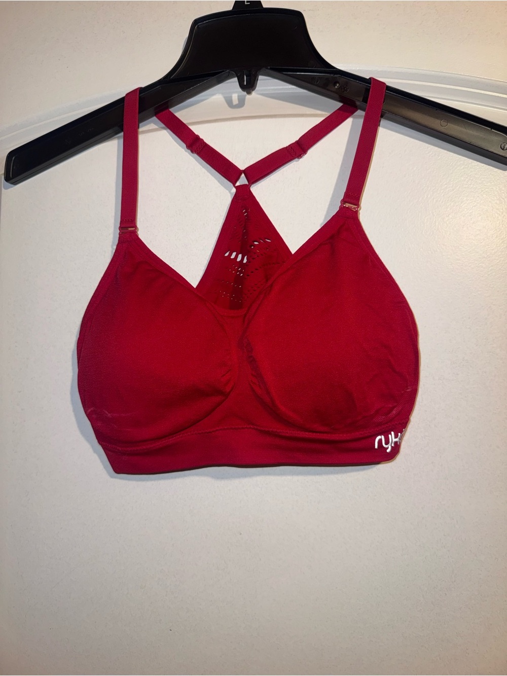 Ryka Red Seamless Sports Bra